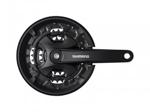 ANGRENAJ PEDALIER SHIMANO FC-MT101 PT. 9 VIT. BRAT 175MM 44X32X22T CG INCL. SURUBURI DE FIXARE INCOMPATIBIL CHAINCASE NEGRU AMBALAT IND.