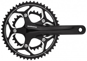 ANGRENAJ PEDALIER SHIMANO FC-RS500-L 52X36T BRAT 175MM PT. 11 VIT. PE SPATE 2-PCS FC FARA BUTUC PEDALIER NEGRU AMBALAT IND.