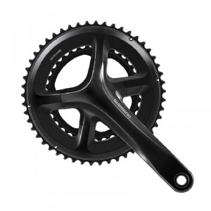 ANGRENAJ PEDALIER SHIMANO FC-RS520 50X34T BRAT 170MM PT. 12 VIT. PE SPATE 2-PCS FC FARA CG FARA BUTUC PEDALIER NEGRU VRAC
