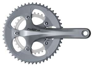 ANGRENAJ PEDALIER SHIMANO TIAGRA FC-4650 50X34T BRAT 172.5MM PT. 10 VIT. PE SPATE 2-PCS FC FARA BUTUC PEDALIER AMBALAT IND.