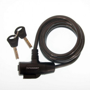Antifurt Cablu CROSSER CL-823 10mm/180cm - Black - Img 2