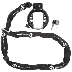 Antifurt Cadru cu Cheie si Lant M-WAVE Ringchain