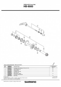 AX BUTUC UNITATE SHIMANO HB-9000