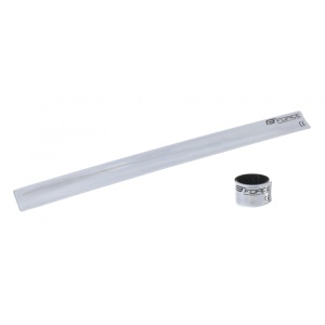 Banda reflctorizanta retractibila Force 38 cm argintie