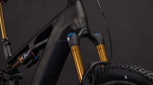 BICICLETA ELECTRICA CUBE STEREO HYBRID ONE44 HPC SLT 800 CARBONGRID CHROME 2026 cadru S (16") - roti 27.5 - Img 3