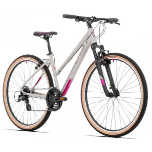 Bicicleta Rock Machine Crossride 100 Lady 29 Gloss Grey/Grey/Crimson 19.0 - (L) - Img 7
