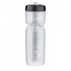 Bidon Force Lone Wolf 0.8l Transparent/Silver