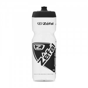 Bidon ZEFAL Shark 80 Grip-Cap 800ml - Transparent/Black