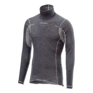 Bluza de corp cu guler Castelli Flanders Neck Warm, Gri, L - Img 2