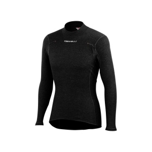 Bluza de corp cu maneca lunga Castelli Flanders Warm LS, Negru, L - Img 1