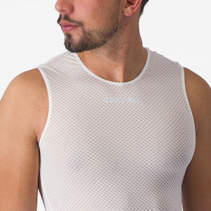 Bluza de corp fara maneci Castelli PRO Mesh 2.0 SL, pentru barbati, alb, S - Img 6