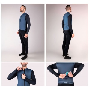 Bluza Force Endless cu maneca lunga albastru/negru XXL - Img 3