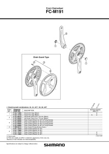 BRAT PEDALIER SHIMANO FC-M191 STANGA 170MM NEGRU