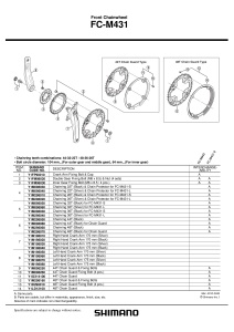 BRAT PEDALIER SHIMANO FC-M431 STANGA 170MM NEGRU