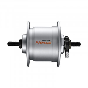BUTUC CU DINAM SHIMANO NEXUS DH-C3000-2N-NT 6V/2.4W 36H 100X140MM E2 TERMINAL INCL. SM-DH10 ARGINTIU AMBALAT IND.