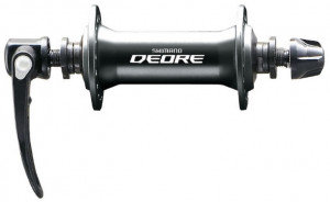 BUTUC FATA SHIMANO DEORE HB-M590 32H OLD 100MM AX 108MM QR 133MM NEGRU VRAC