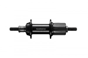 BUTUC SPATE SHIMANO TOURNEY FH-TX5008-NT 32H 8/9 VIT. OLD 135MM AX 185MM NEGRU AMBALAT IND.