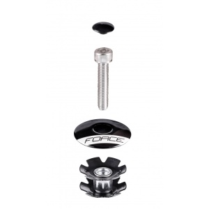 Capac si floare furca Force 1.1/8 pe negru - Img 1