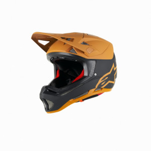 Casca Alpinestars Missile Tech Racer Helmet Black Dark Gold Matt L - Img 2