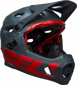 Casca Bell SUPER DH albastru/rosu - Img 3