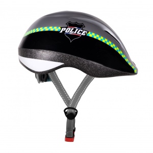 Casca copii Force Fun Police Negru/Alb S (48-54 cm) - Img 5