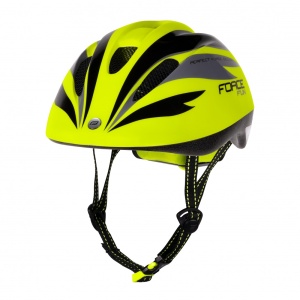 Casca copii Force FUN Stripes Fluo/Negru/Gri M (52-56 cm)