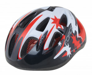 Casca copii Force Lark negru/rosu/alb M (54-58 cm) - Img 2