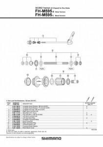 CASETA SHIMANO FH-M595