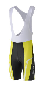 COLANTI SCURTI CU BRETELE SHIMANO PERFORMANCE PRINT MEN LIME YELLOW (SS15)