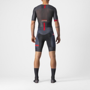 Costum de triatlon cu maneca scurta Castelli Free Sanremo SS, Negru, XS - Img 2