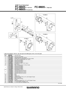 CUVETA SHIMANO FC-M805