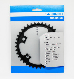 FOAIE SHIMANO FC-5800L 39T-MD NEAGRA PT. 53-39T - Img 1