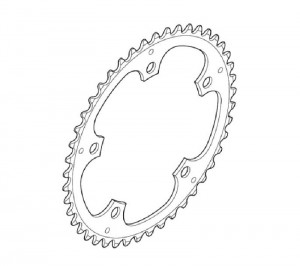 FOAIE SHIMANO FC-S501 45T ARGINTIE