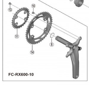 FOAIE SHIMANO GRX FC-RX600 30T
