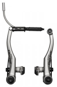 FRANA FRANA V-BRAKE SHIMANO DEORE LX BR-T610 SPATE X-TYPE (SAIBA SUBTIRE IN EXTERIOR) SABOTI S70C SURUBURI 16.0MM 90D TUBE ARGINTIU AMBALAT IND.