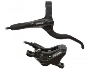 FRANA PE DISC SET ASAMBLAT SHIMANO BL-MT401(L) BR-MT420(F) FARA ADAPTOR PLACUTE RESIN FARA ARIPIOARE DE RACIRE FURTUN SM-BH90-SS 1000MM NEGRU INCL. OLIVA & INSERTIE CONECTARE NEGRU AMBALAT IND.