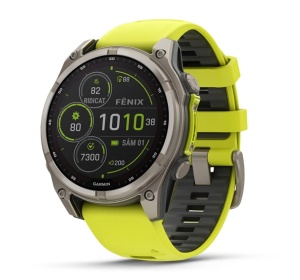 Garmin Fenix 8 - 47mm, Solar Sapphire Yellow/Graphite