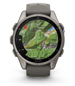 Garmin Fenix 9 - 43mm Titan cu curea din silicon Pebble Gray - Img 8