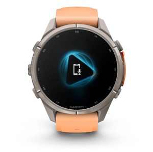 Garmin Fenix 9 Pro - inReach, 43mm Titan cu curea din silicon Shell Pink/Autumn Orange - Img 7