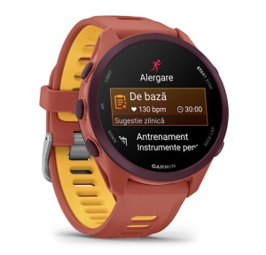 Garmin Forerunner 170 Music - Red Pink cu curea Red Pink/Mango - Img 3