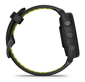 Garmin Forerunner 265S Ramă şi carcasă neagră cu curea din silicon neagră/Amp Yellow - Img 5