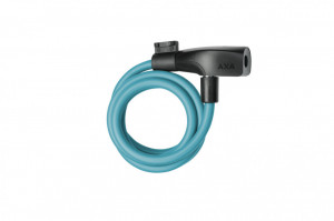 Incuietoare Cablu AXA Resolute 8mm/120cm - Ice Blue - Img 1