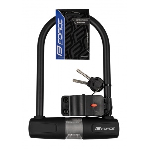 Lacat U-lock FORCE cu suport de prindere 11.5x18.9cm Negru - Img 3