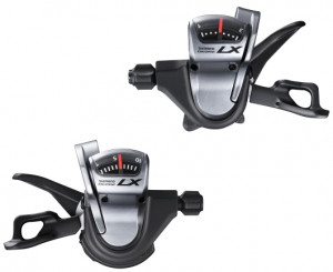 MANETA DE SCHIMBATOR SHIMANO DEORE LX SL-T670 10X3 VIT. CABLU 2050/1800MM CAMASA NEAGRA SP41 ETANSA 1800/1200MM CAPAT ETANS X 5 NOSE CAP X 1 OGD ARGINTIU AMBALAT IND.