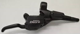 MANETA SCHIMBATOR/FRANA SHIMANO DEORE ST-M535-L DREAPTA 9 VIT. HIDRAULICA CABLU DE SCHIMBATOR 2050MM 2 DEGETE OGD NEGRU VRAC