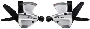 MANETE DE SCHIMBATOR SHIMANO ALTUS SL-M370-S 9X3 VIT. CABLU 2050/1800MM CAMASA NEAGRA SP40 600X600X300MM O.G.D. ARGINTIU AMBALAT IND.