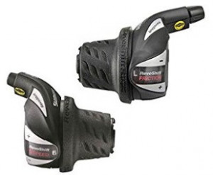 MANETE DE SCHIMBATOR SHIMANO TOURNEY SL-RS36 6X3 VIT. STANGA NEINDEXATA REVO CABLU 1800MM/2050MM CAMASA NEAGRA 600X600X300MM AMBALAT IND.