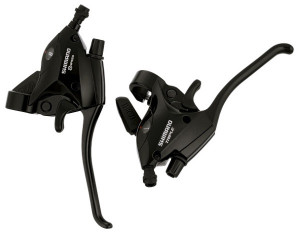 MANETE SCHIMBATOR/FRANA SET SHIMANO ST-R221 2X8 VIT. CABLU 1800MM/2050MM PT. FRANA CALIPER/CANTI/ROLLER BRAKE CAMASA NEGRU STANDARD NEGRU AMBALAT IND.