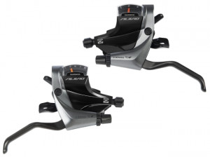 MANETE SCHIMBATOR/FRANA SHIMANO ALIVIO ST-M4000 9X3 VIT. CABLU 2050/1800MM STAINLESS CAMASA NEAGRA SP40 600/600/300MM CAMASA PT. FRANA NEAGRA AMBALAT IND.