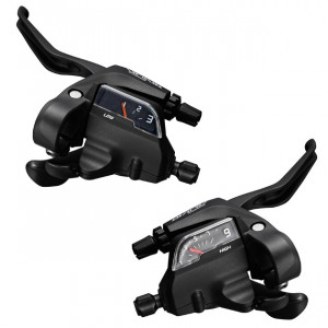 MANETE SCHIMBATOR/FRANA SHIMANO ALIVIO ST-T4000 9X3 VIT. CABLU 2050/1800MM STAINLESS CAMASA NEAGRA SP40 600/600/300MM CAMASA PT. FRANA NEAGRA NEGRU AMBALAT IND.